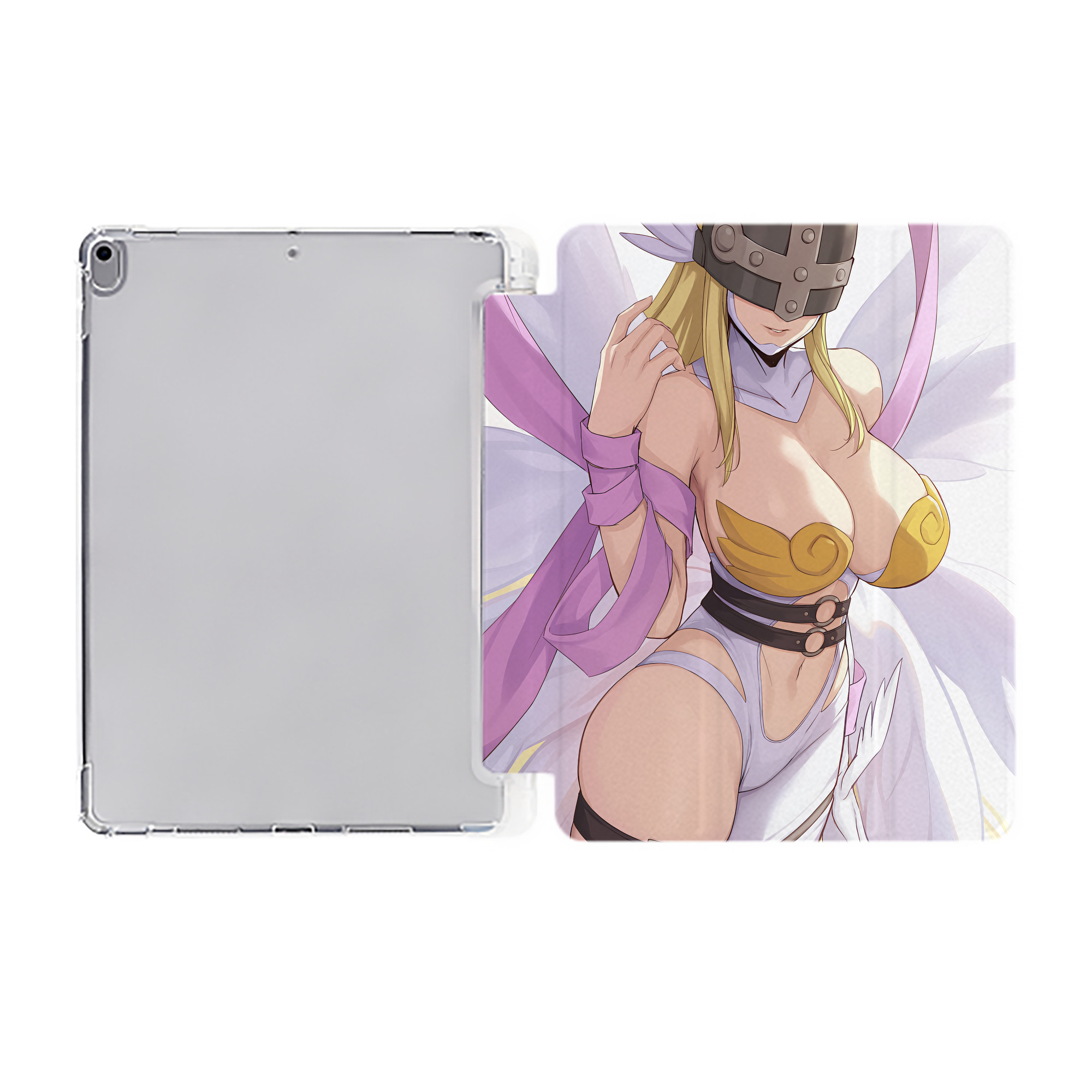 （画像用） Digimon デジタルモンスター/デジモン IPad ケース ペン収納付き 三つ折りスタンド PUレザー×シリコン 対応機種9.5/10.5/10.9インチ